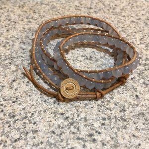 Victoria Emerson 3-wrap Beaded Blue